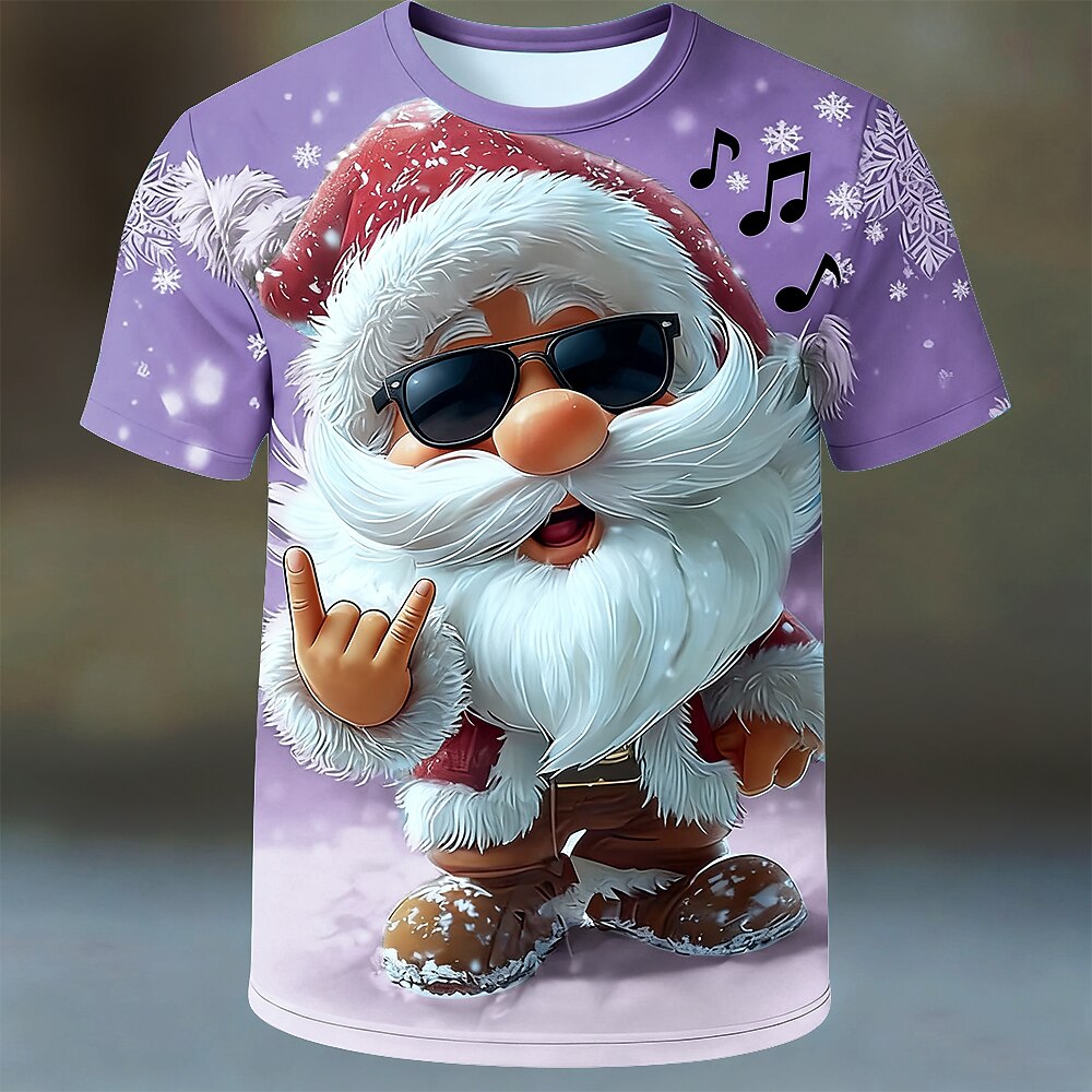 Christmas Santa Holiday Graphic Tee