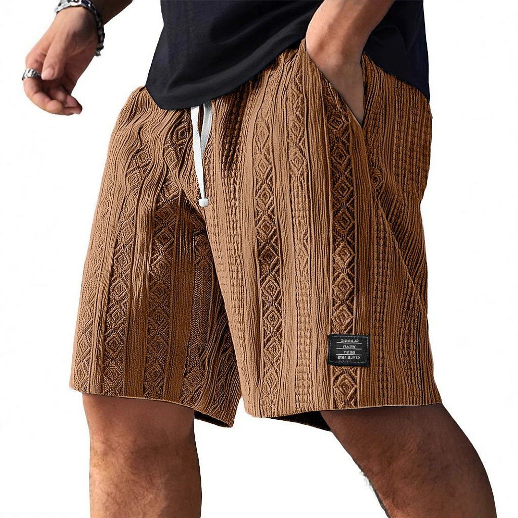 Men's Jacquard Textured Shorts