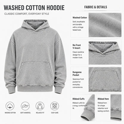 Broken-In Washed Cotton Hoodie