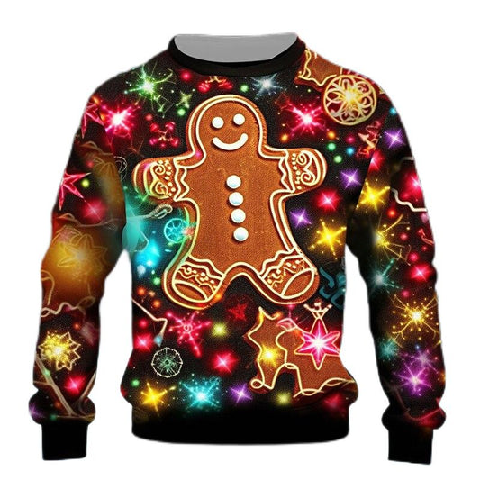 Christmas Santa Helper Holiday Graphic Sweatshirt
