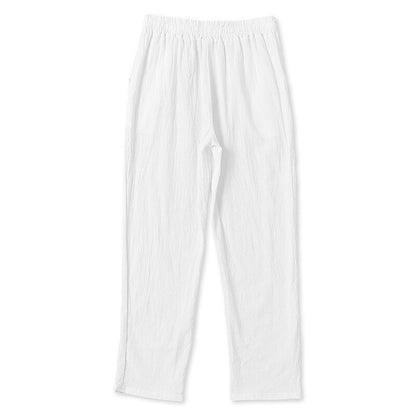 2Pcs Lightweight Cotton Linen Pants
