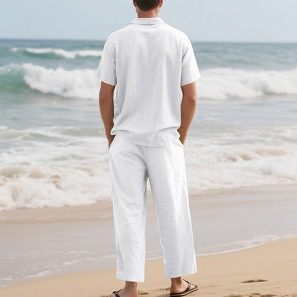 Cotton Linen Set-Shirt and Pants