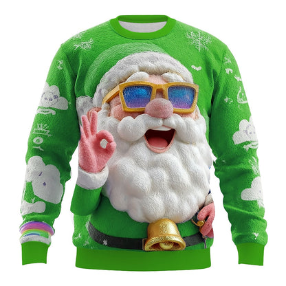 Men's Santa Christmas Holiday Party Sweatshirt