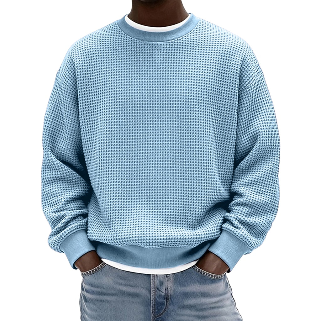 Men's Waffle Crewneck Sweatshirt