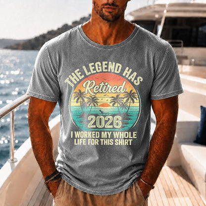 Vintage Washed Cotton Tropical Tee