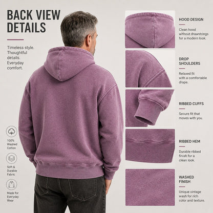 Broken-In Cotton Full Zip Hoodie