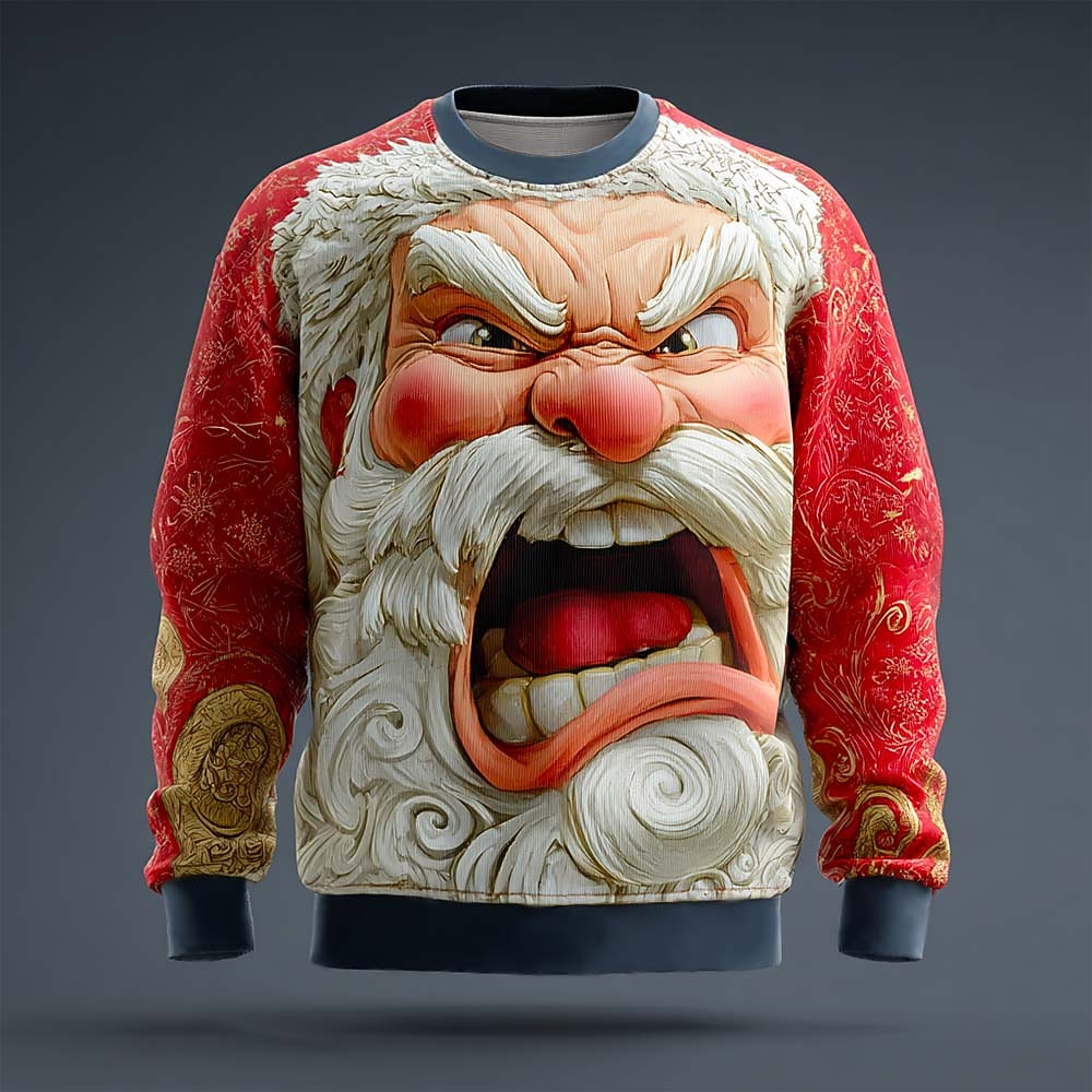 Christmas Santa Festive Holiday Joyful Sweatshirt