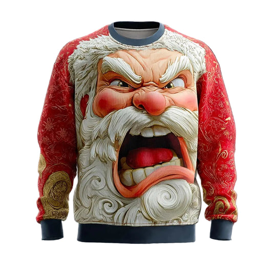 Christmas Santa Festive Holiday Joyful Sweatshirt
