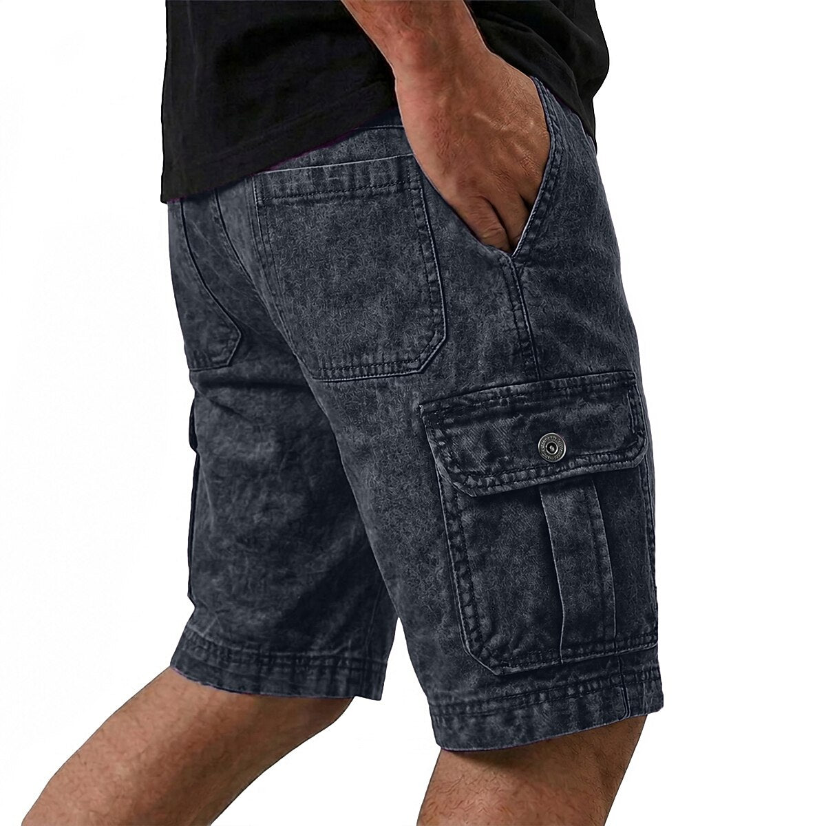 Broken-In Comfort Cotton Cargo Shorts