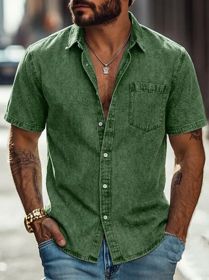 100% Cotton Acid Wash Shirt