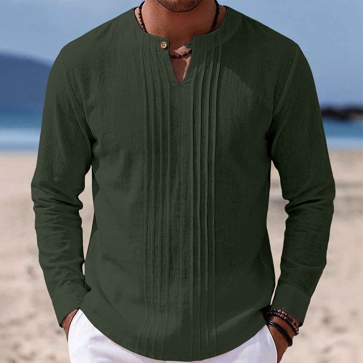 Linen Shirt - Perfect for Beach & Vacation