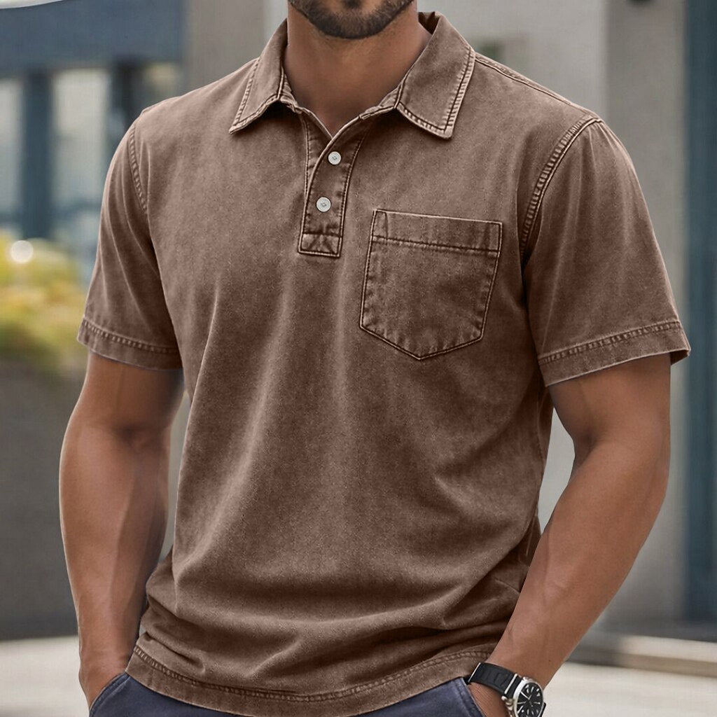 Everyday Washed Cotton Polo Shirt