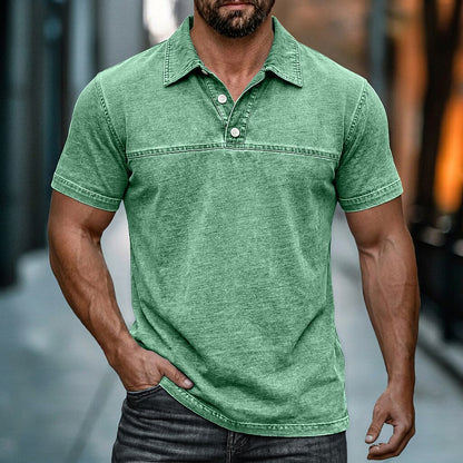 Classic Washed Cotton Polo Shirt