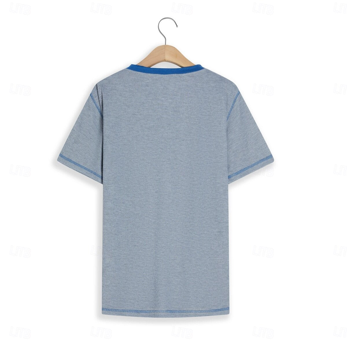 Men's Waffle V-neck T-Shirt