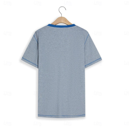 Men's Waffle V-neck T-Shirt