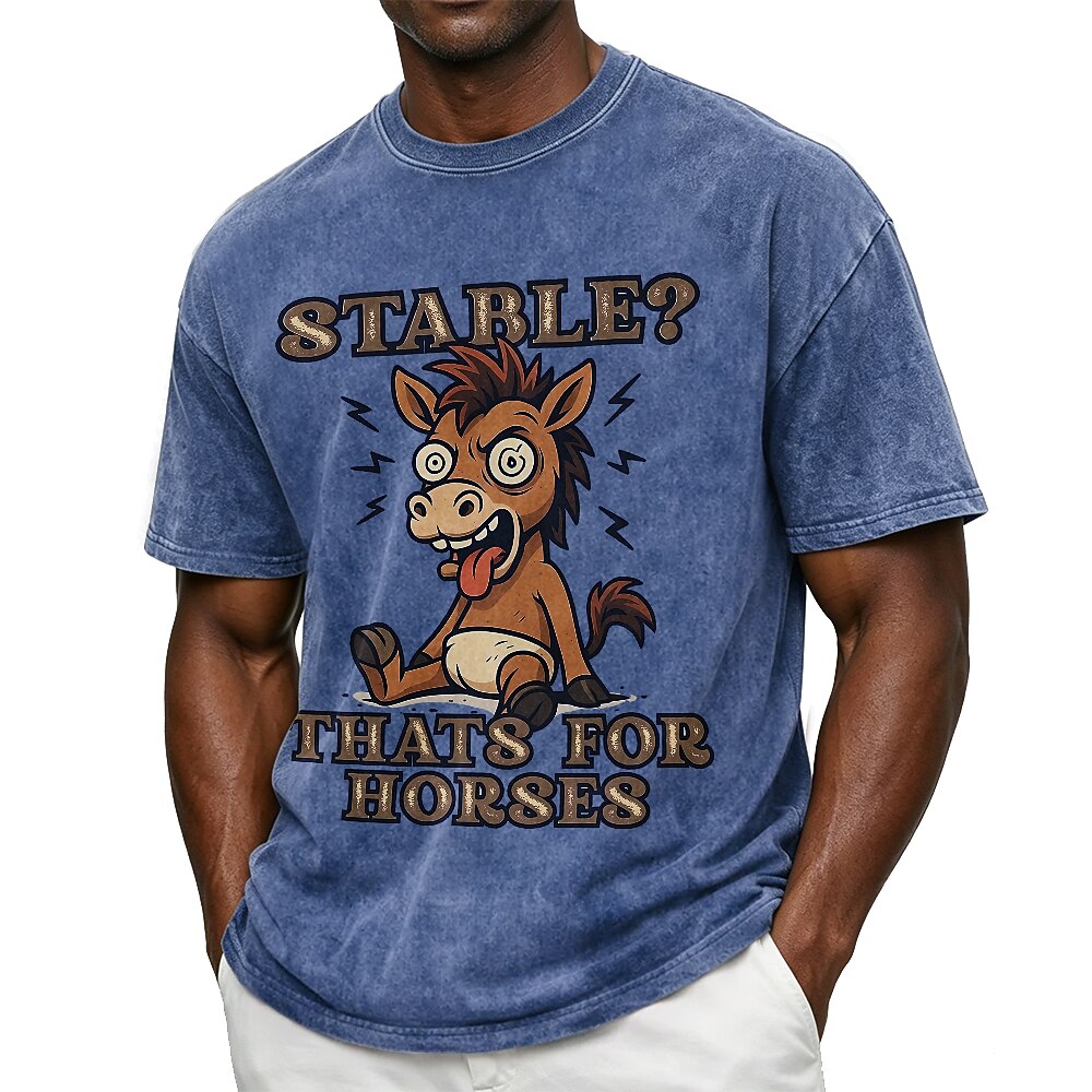 Broken-In 100% Cotton Horse Graphic Tee