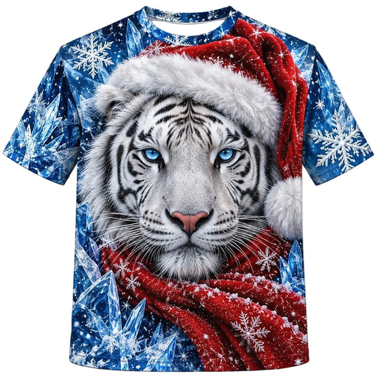 Christmas Tiger Ugly Graphic Tee