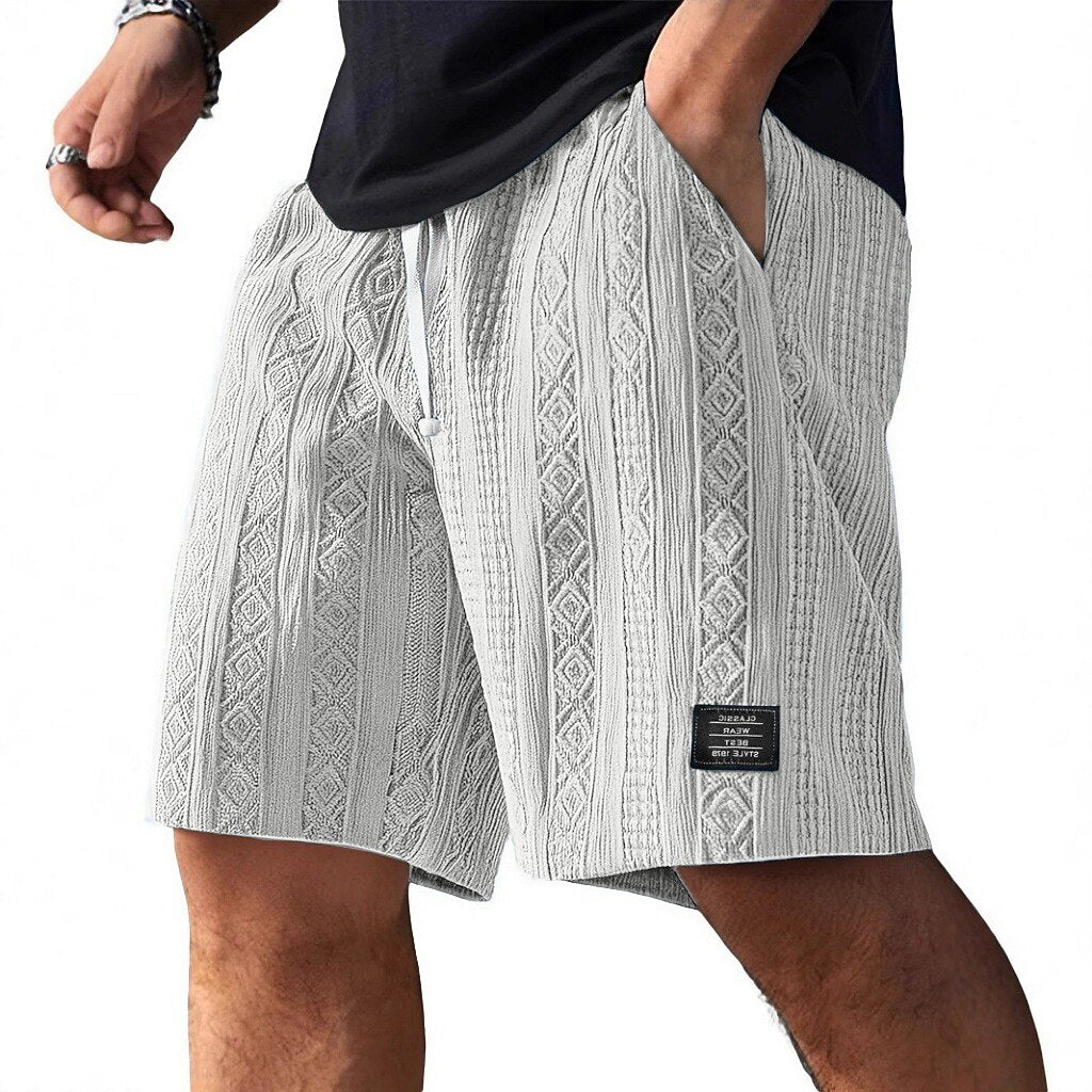 Men's Jacquard Textured Shorts