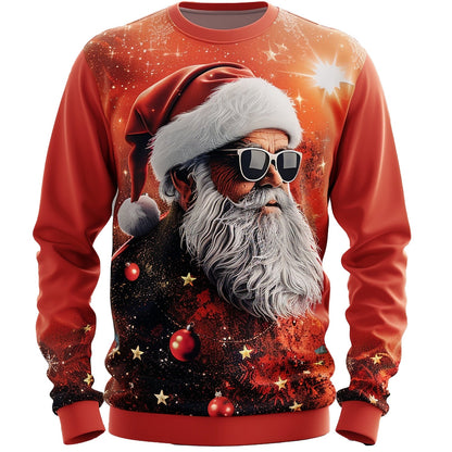 Christmas Glasses Festive Funny Jolly Sweatshirt