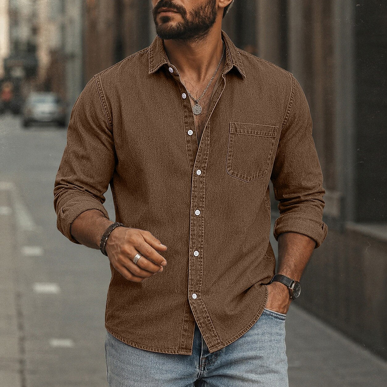 Soft Washed Cotton Casual Shirt