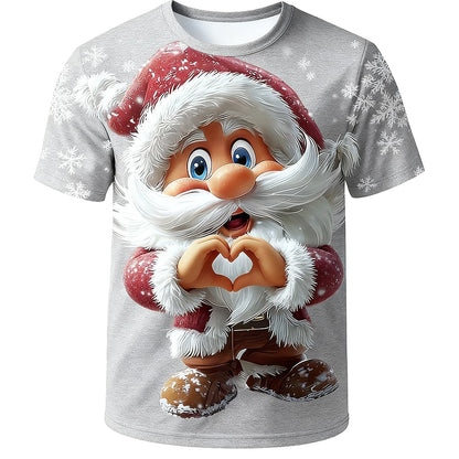 Men's Santa Claus Christmas Graphic T-Shirt