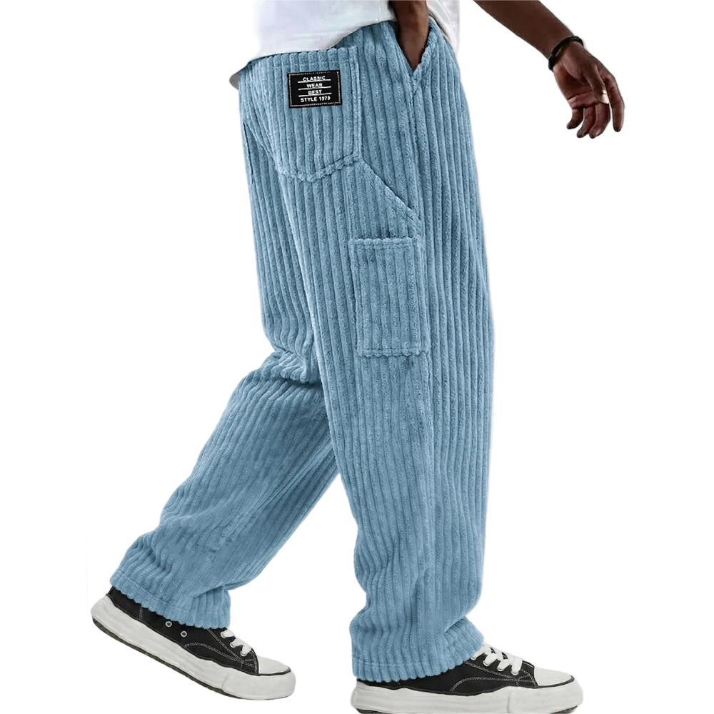 Men's Casual Baggy Corduroy Pants