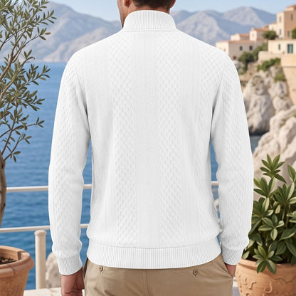 Men's Jacquard Everyday Zipper Sweatshirt