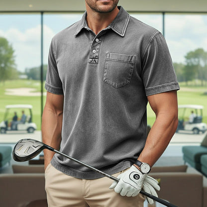 Vintage Washed Cotton Polo