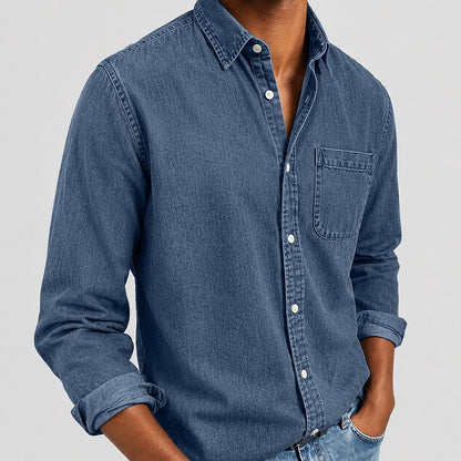 SoftFade Washed Denim Pocket Shirt