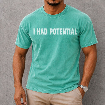 Funny Broken-In Cotton Graphic Tee