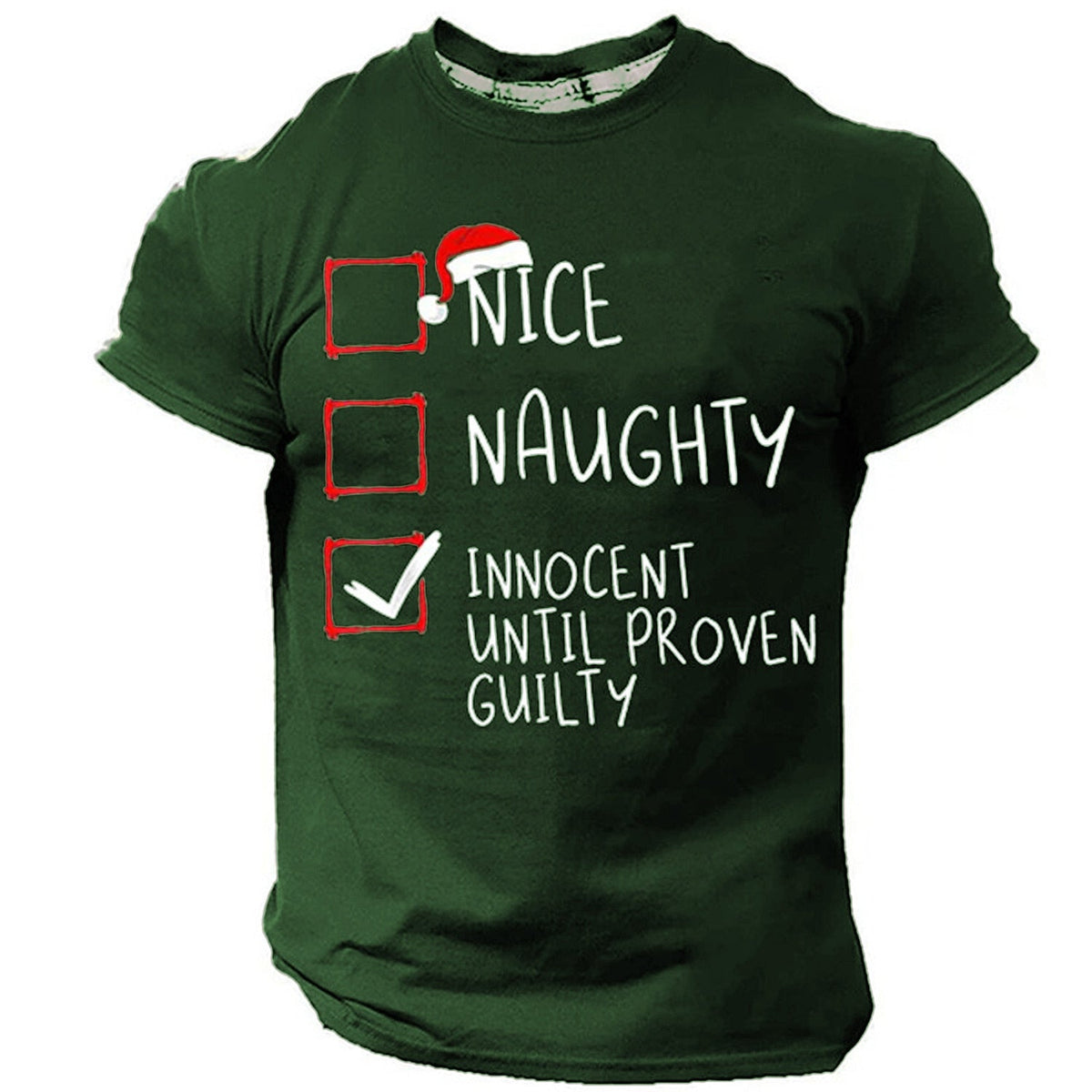 Men's Retro Christmas Hat Graphic T-Shirt