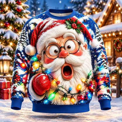 Men's Classic Santa Claus Crewneck Sweatshirt