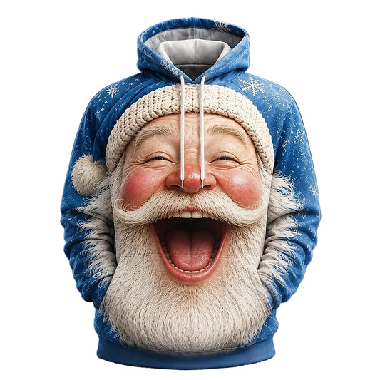 Santa Christmas Colorful Street Hoodie