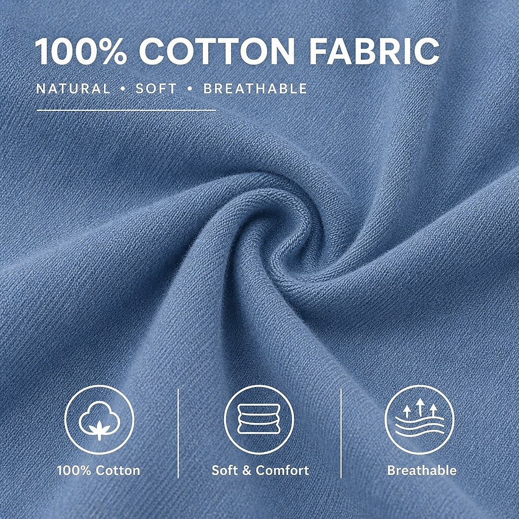 Premium Broken-in Cotton Henley Shirt