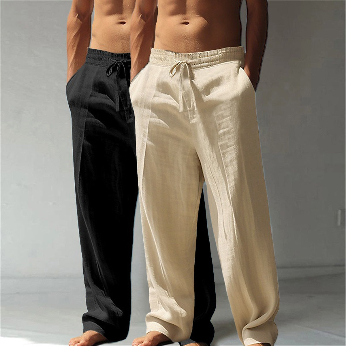 Cotton Linen Pants 2-Piece Set