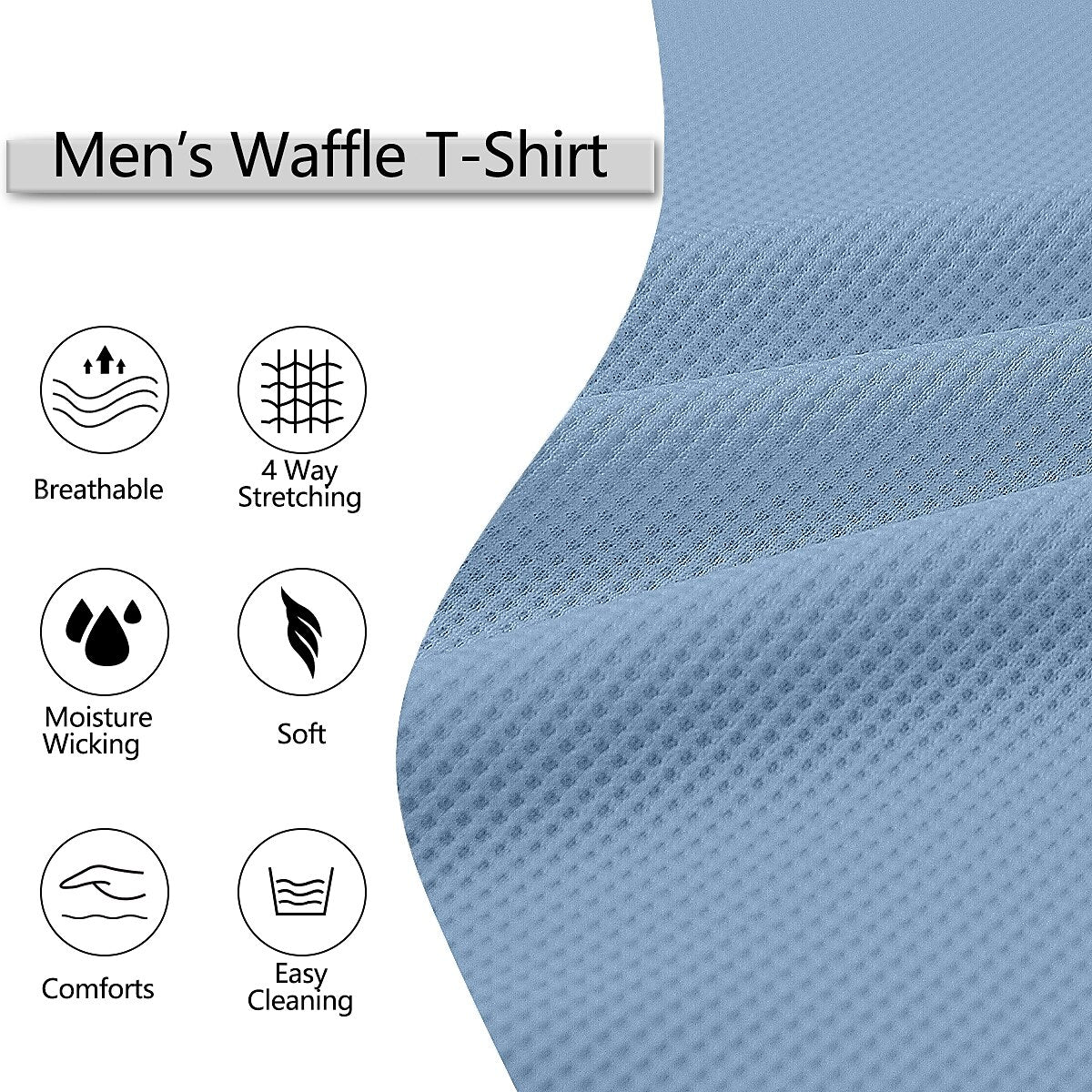 Half Zipped Waffle Polo Shirts