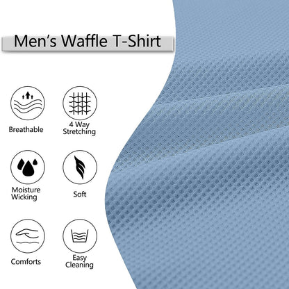 Half Zipped Waffle Polo Shirts