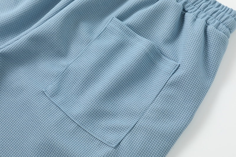 Men's Casual Waffle Pants -Daily Outdoor Sports Wear