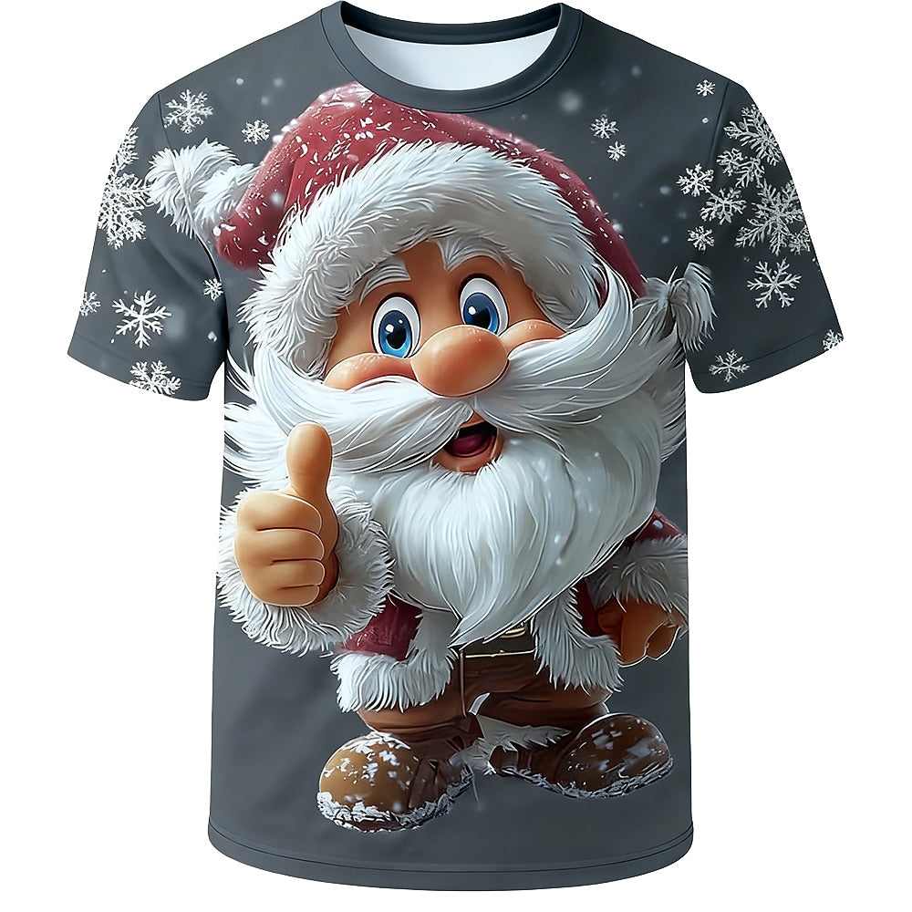 Men's Santa Claus Christmas Graphic T-Shirt