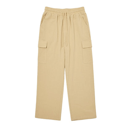 Men's Cotton Linen Pants - Baggy Casual Pants for Daily Comfort