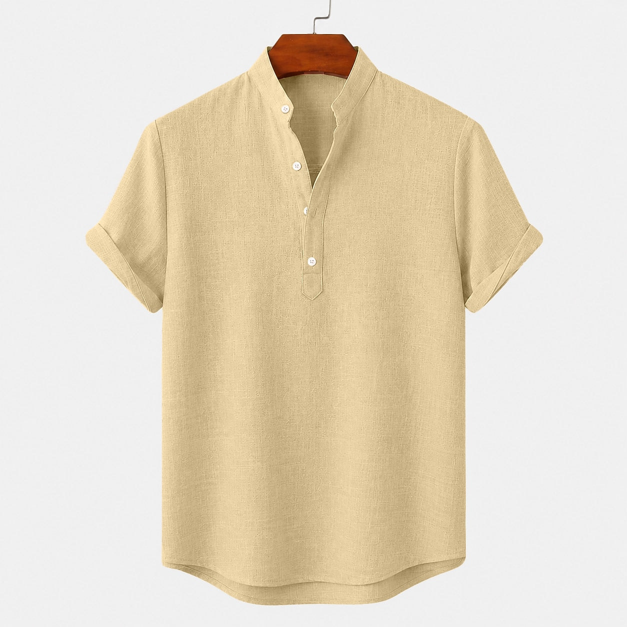 Breathable Linen Popover Shirt