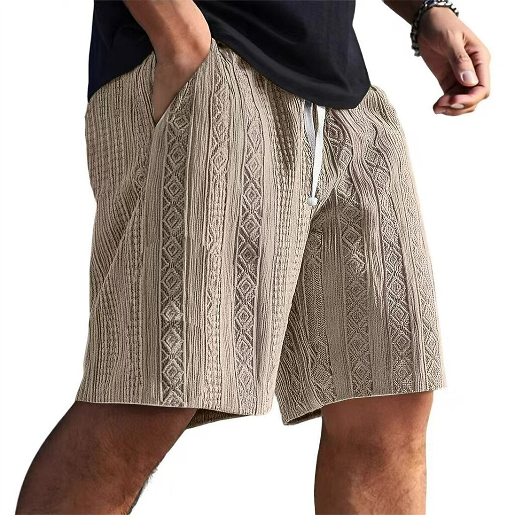 Men's Jacquard Textured Shorts