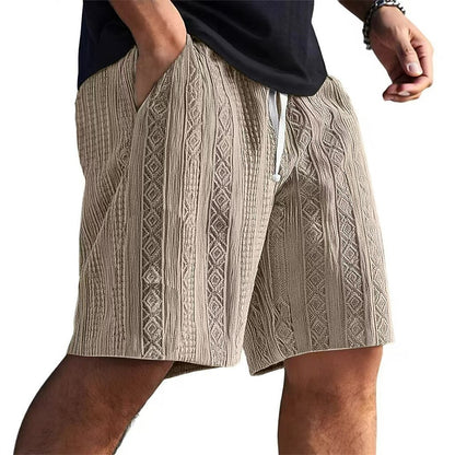 Men's Jacquard Textured Shorts