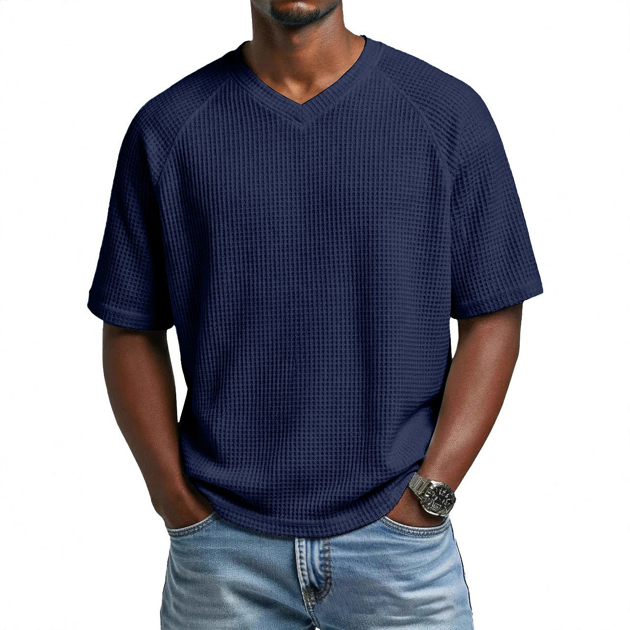 Men's Basic Waffle T-Shirt