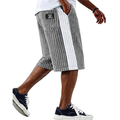 Elastic Waist Corduroy Shorts