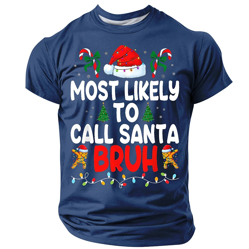 Christmas Santa Bruh Funny Graphic Tee