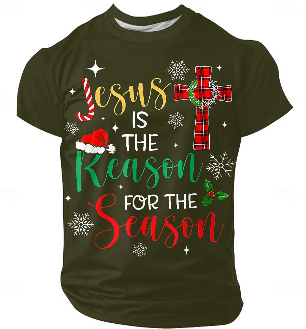 Men's Adventurous Christmas Quote Graphic T-Shirt