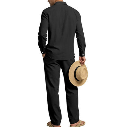 Cotton Linen Set-Shirt and Pants