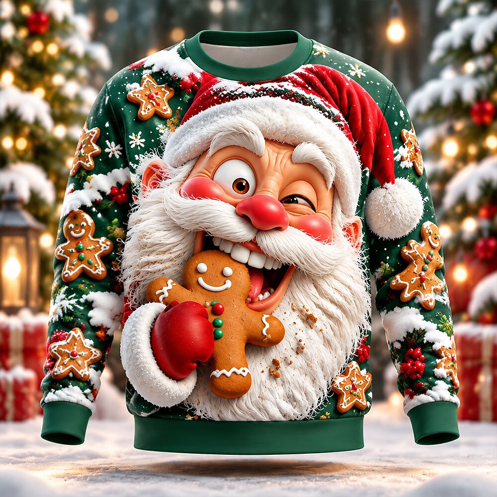 Men's Santa Claus Christmas Crewneck Sweatshirt