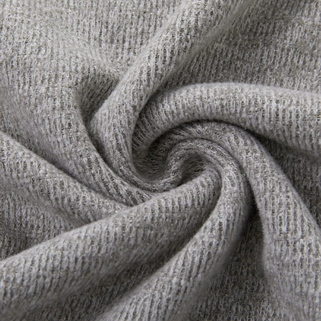 Ribbed Knit Crewneck Sweater Pullover